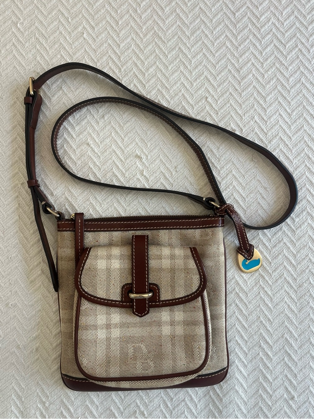 Dooney & Bourke Plaid Letter Carrier Crossbody